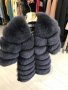 Дамско дълго палто от естествена лисица код 54, снимка 1 - Палта, манта - 23052997