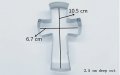 Голям Заоблен Кръст метален резец форма За направа на сладки украса тесто бисквитки фондан кръщене , снимка 2