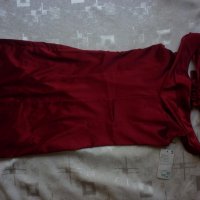 Червена сатенена рокля , снимка 7 - Рокли - 19137000