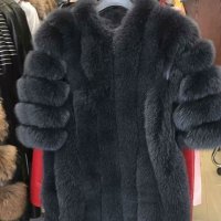 Дамско зимно палто от лисица , снимка 1 - Палта, манта - 19019184
