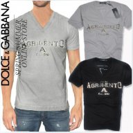 D&G Dolce and Gabbana Sicilia Agrigento Calcio Мъжка Тениска size 46 (S), снимка 1 - Тениски - 6439433