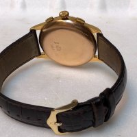 Златен мъжки ръчен часовник-хронограф от 1950г. , снимка 10 - Мъжки - 22113662