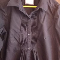 Esprit дълга черна риза , снимка 3 - Ризи - 25771591
