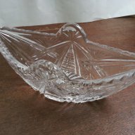 кристална купа  лодка фруктиера, снимка 2 - Антикварни и старинни предмети - 16949755