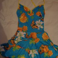 рокля на цветя и пеперуди, снимка 1 - Рокли - 17621934