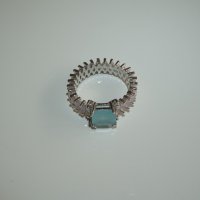 Сребърен пръстен Ролина, снимка 1 - Пръстени - 22077014