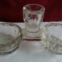 антикварна стъклена солница , снимка 2 - Антикварни и старинни предмети - 20243972