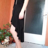 Стилна черна дълга дамска рокля, снимка 4 - Рокли - 16685863