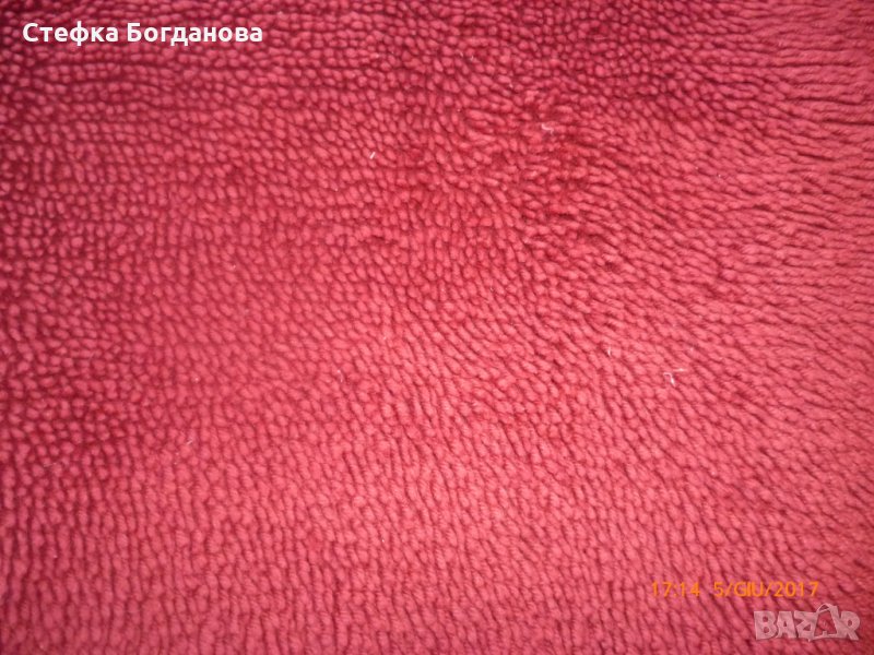 вишнево червен китеник от 100 % вълна, снимка 1