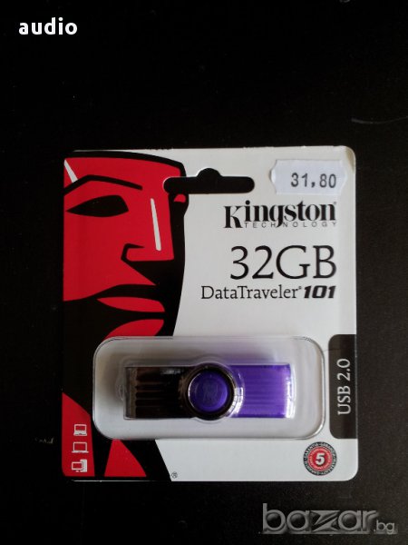 Продавам  USB флаш памет Kingston DataTraveler 101 G2 32GB, снимка 1