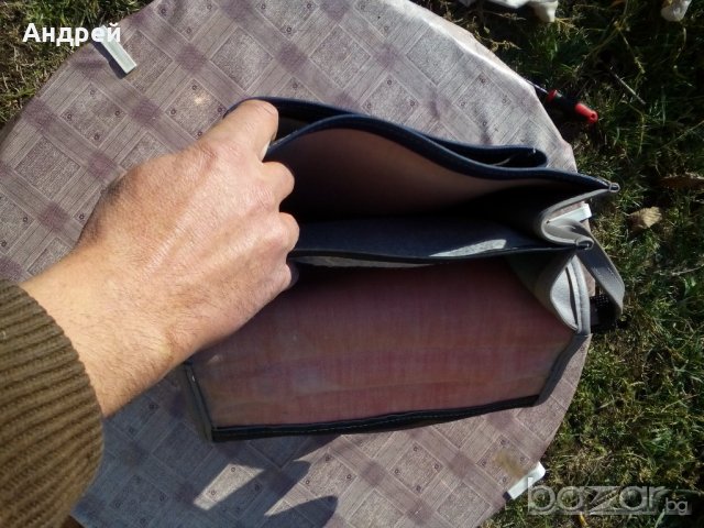 Стара кожена чанта, снимка 7 - Антикварни и старинни предмети - 19984819