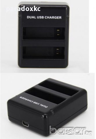 Зарядно за Gopro Hero 4 dual charger + usb кабел