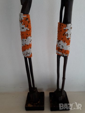 Две африкански абаносови фигури, снимка 2 - Колекции - 26005727