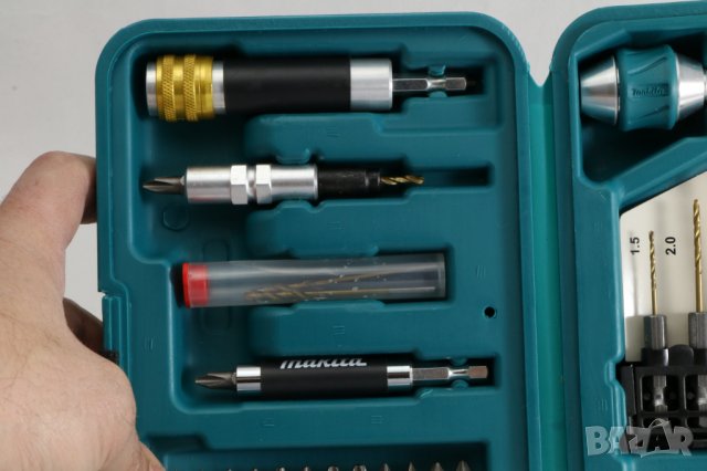 Makita свредла, битове, накрайници 48 ч. пробиване, навиване, Германия, снимка 7 - Куфари с инструменти - 24690072