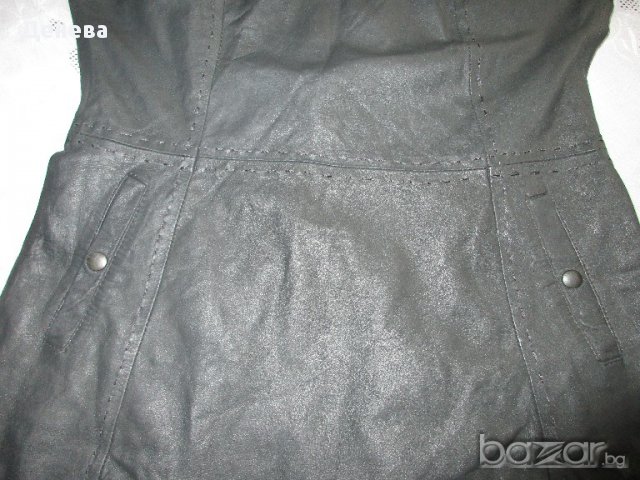 ЕСТЕСТВЕНА КОЖА на OBJECT - дамска кожена рокля, снимка 7 - Рокли - 12652360