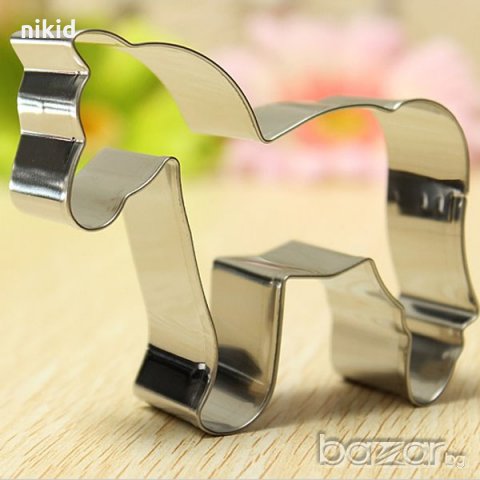 метална форма резец прав кон конче украса молд бисквитки фондан, снимка 2 - Форми - 18308823