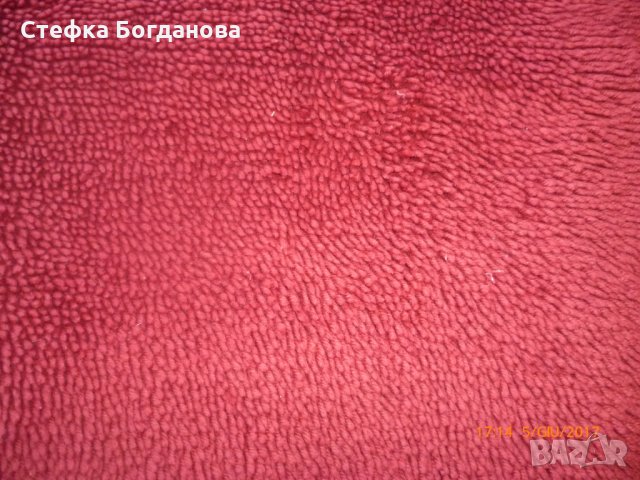 вишнево червен китеник от 100 % вълна, снимка 1