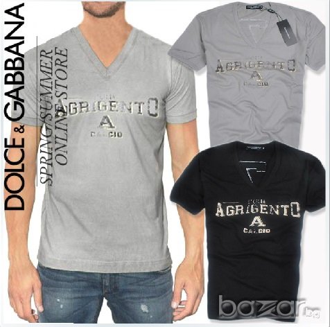 D&G Dolce and Gabbana Sicilia Agrigento Calcio Мъжка Тениска size 46 (S)