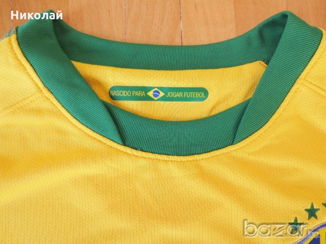 Nike Brasil CBG Official Home Mens Soccer Jersey, снимка 5 - Тениски - 13687667