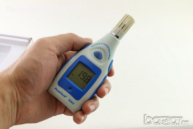 Цифров термометър с влагомер /-10°C + 50°C/, немски, внос от Германия, снимка 4 - Други инструменти - 20883989