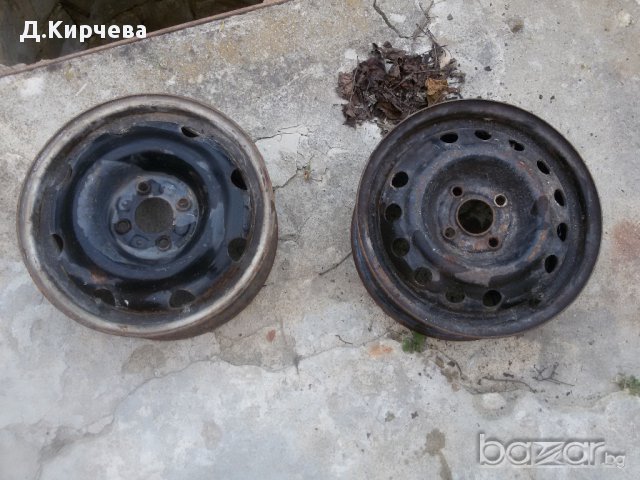 4 бр. железни джанти размер 14  за лек автомобил  