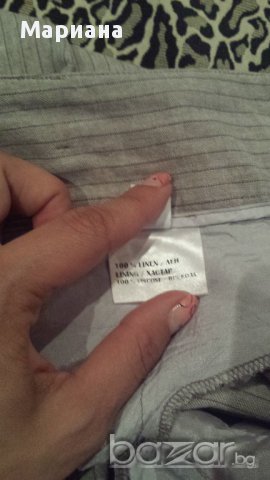 дамски ленен панталон Ariston S, снимка 4 - Панталони - 15571774