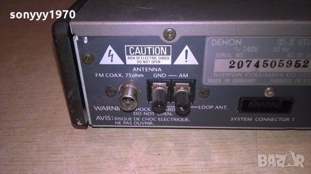 denon stereo tuner-made in germany-220v-внос англия, снимка 14 - Ресийвъри, усилватели, смесителни пултове - 22845597