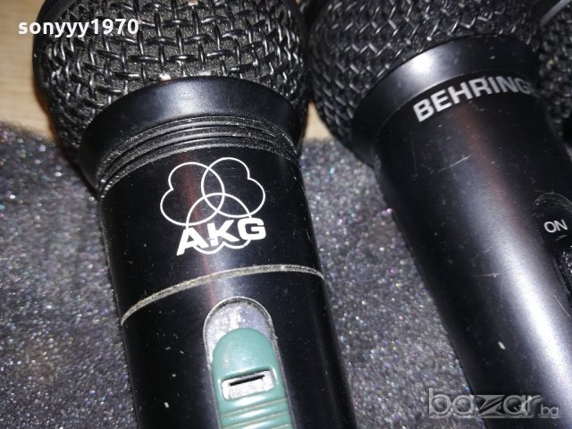 akg & behringer & shure-profi microphone-175лв брои-внос швеицария, снимка 6 - Микрофони - 20275442