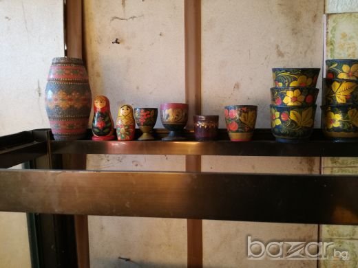 Продавам руски дървени лъжици и чаши, снимка 3 - Декорация за дома - 20152796