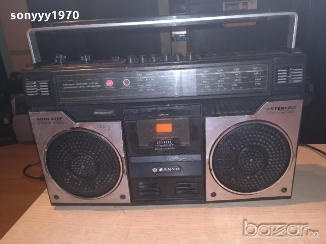 sanyo m4100lu-ретро касетофон-внос швеицария, снимка 5 - Радиокасетофони, транзистори - 20967626
