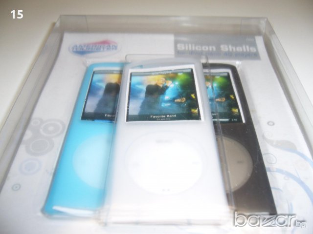 Силиконов калъф за ipod nano 4g плейъри, 3 броя в комплект, снимка 2 - MP3 и MP4 плеъри - 11761110
