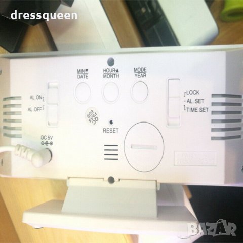 3618 Настолен часовник с голям огледален дисплей, снимка 5 - Декорация за дома - 25072800