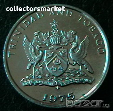 10 цента 1975, Тринидад и Тобаго, снимка 2 - Нумизматика и бонистика - 16251739