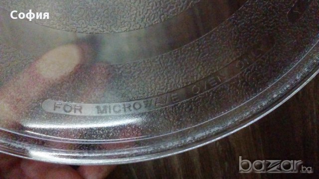 Чиния за микровълнова с различни диаметри и пластмасовите колелца, снимка 6 - Печки, фурни - 11487823