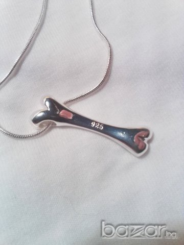 Посребрен гердан кокъл НОВ НАЛИЧЕН, снимка 5 - Колиета, медальони, синджири - 7130107