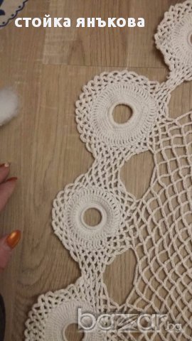 плетена покривка за малка маса или каре за голяма, снимка 2 - Декорация за дома - 16887280