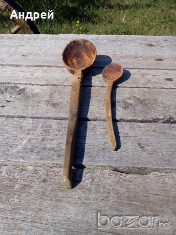 Старинна Дървена лъжица,лъжици, снимка 4 - Антикварни и старинни предмети - 16698878
