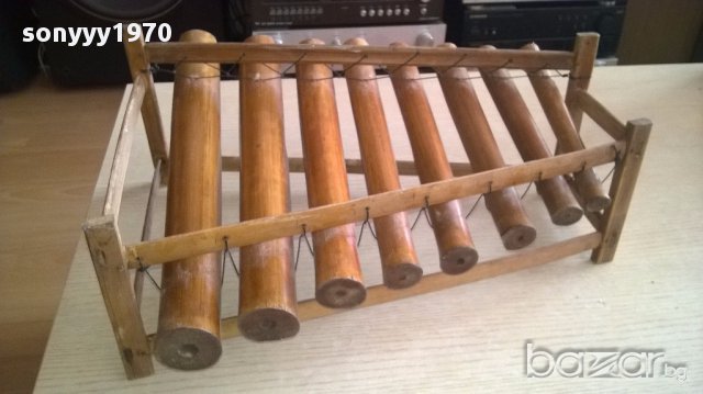 Ретро музикален инструмент-бамбуков-45х38х18см-внос швеицария, снимка 10 - Антикварни и старинни предмети - 17082626