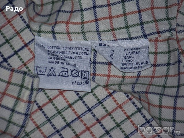 Ralph Lauren - POLO  /M / 100%original / страхотна риза, снимка 5 - Ризи - 16776505