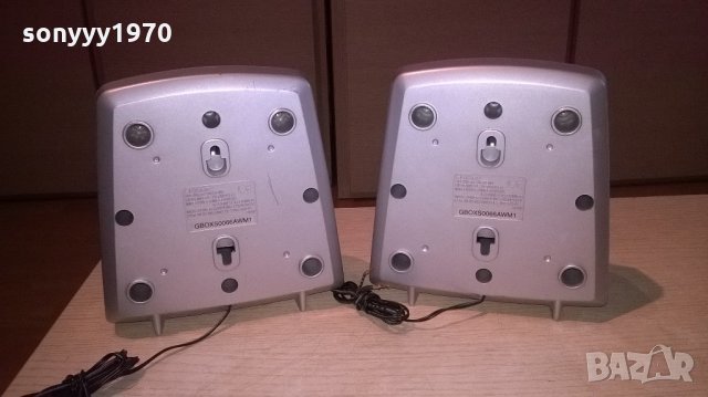 sharp-2бр тонколони-внос швеицария-17х17х9см, снимка 6 - Тонколони - 21772248