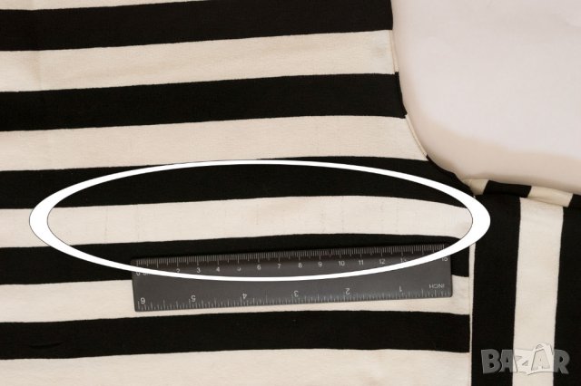 Дамска раирана, леко еластична блуза марка Colors by Mia, снимка 7 - Блузи с дълъг ръкав и пуловери - 22927755