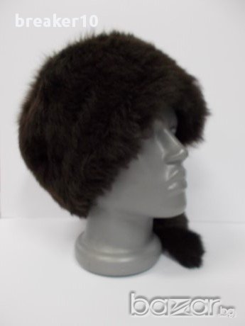 Дамска шапка-естествен овчи косъм, снимка 4 - Шапки - 12337996