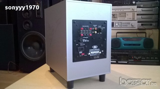 Eltax powered subwoofer-31/30/20см-активен буфер-внос швеицария, снимка 8 - Ресийвъри, усилватели, смесителни пултове - 14384871