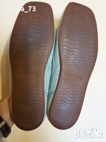 Дам.обувки-"HOGAN"-/ест.велур/-№38 1/2-цвят-мента. Закупени от Италия., снимка 17 - Дамски ежедневни обувки - 22385545