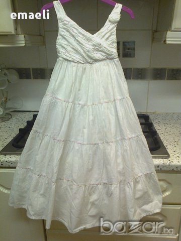 Бяла рокля с пайети Bluezoo за 4 г