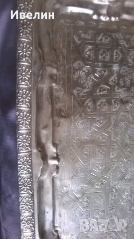 посребрена метална табла, снимка 4 - Антикварни и старинни предмети - 25031923