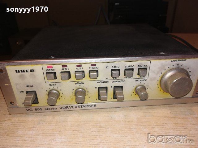 uher vg805 preamplifier-made in japan-внос швеицария, снимка 10 - Ресийвъри, усилватели, смесителни пултове - 20619683