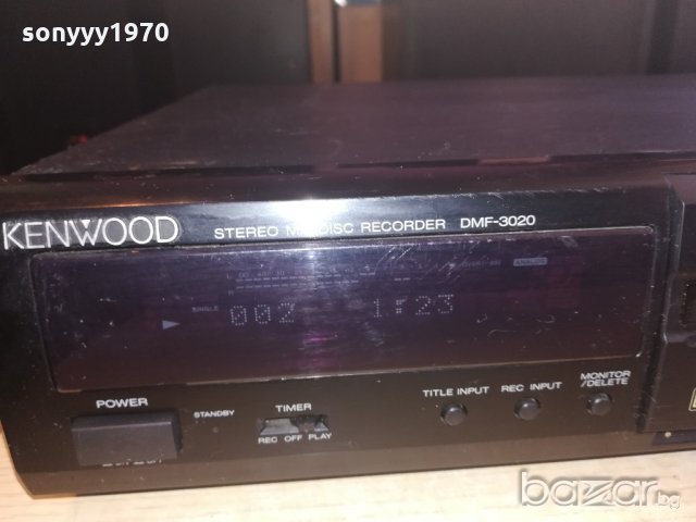 kenwood dmf-3020 minidisc recorder-внос швеицария, снимка 7 - Ресийвъри, усилватели, смесителни пултове - 20963833