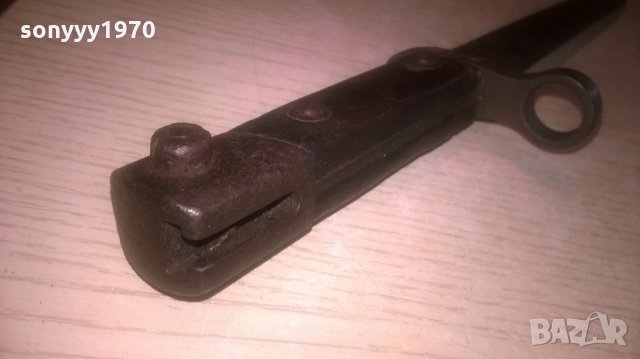 стар военен нож-антика-32см-внос швеицария, снимка 6 - Колекции - 22461609