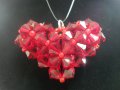 Сърце с кристали Сваровски 002, снимка 11